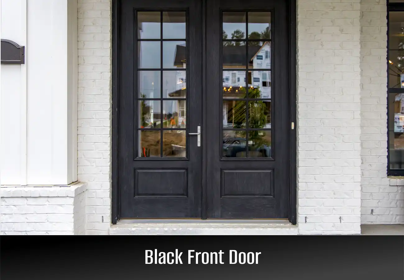 Black Front door colors meaning
