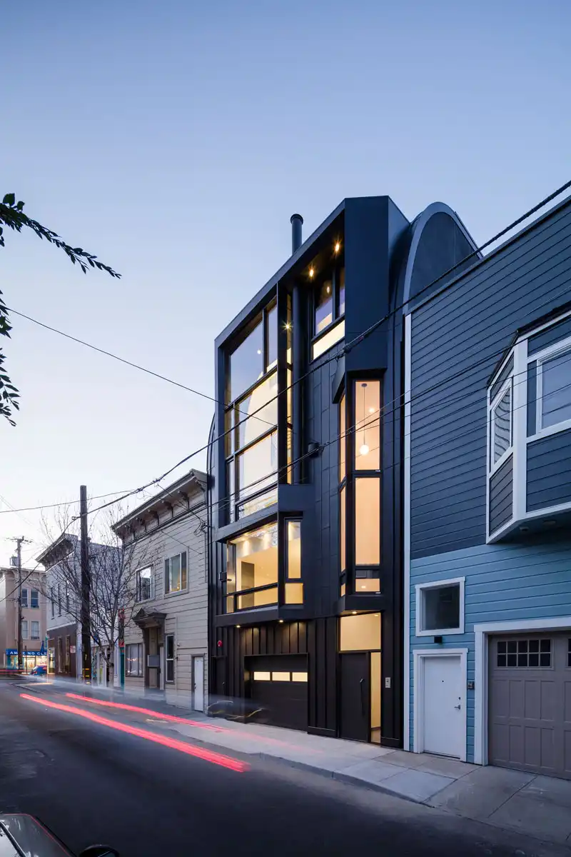 Black Small San Francisco Apartment Building