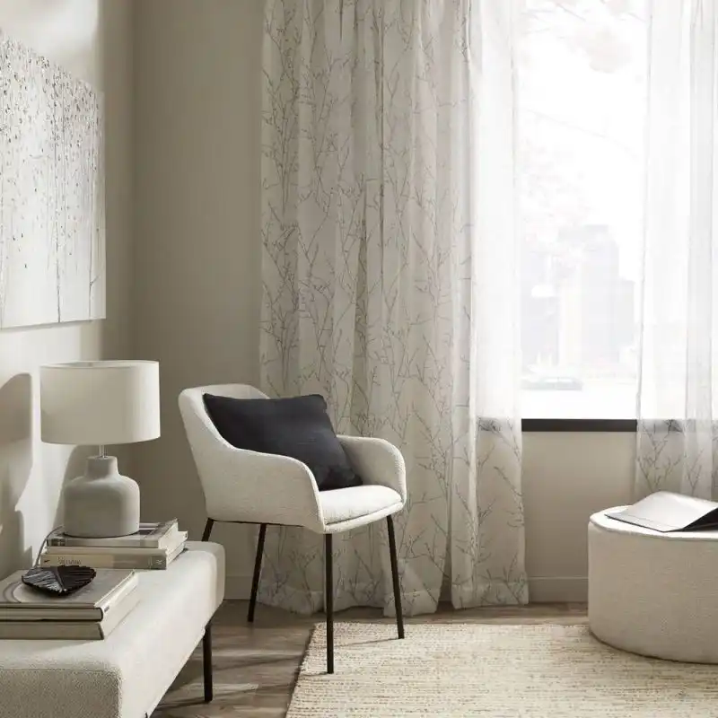 Black and White Sheer Curtains