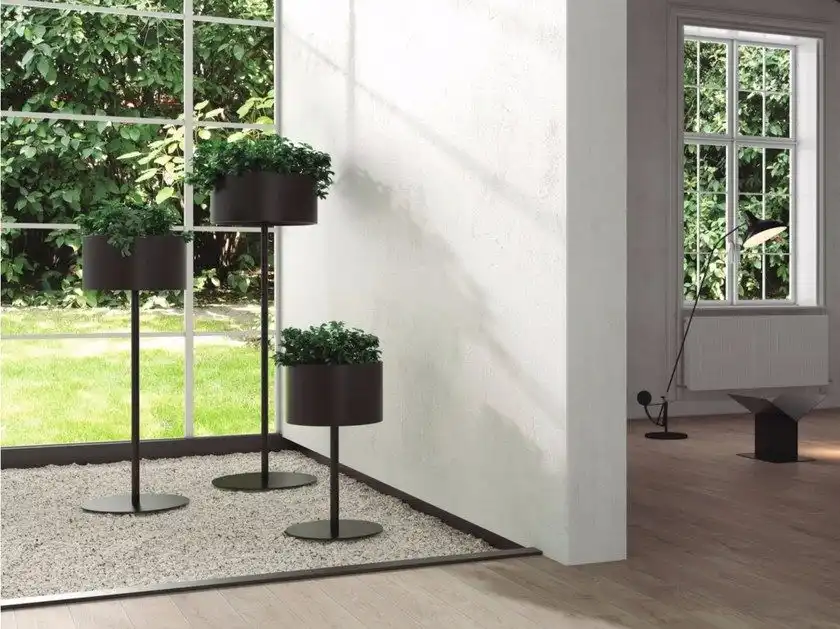 Black and tall plant stands