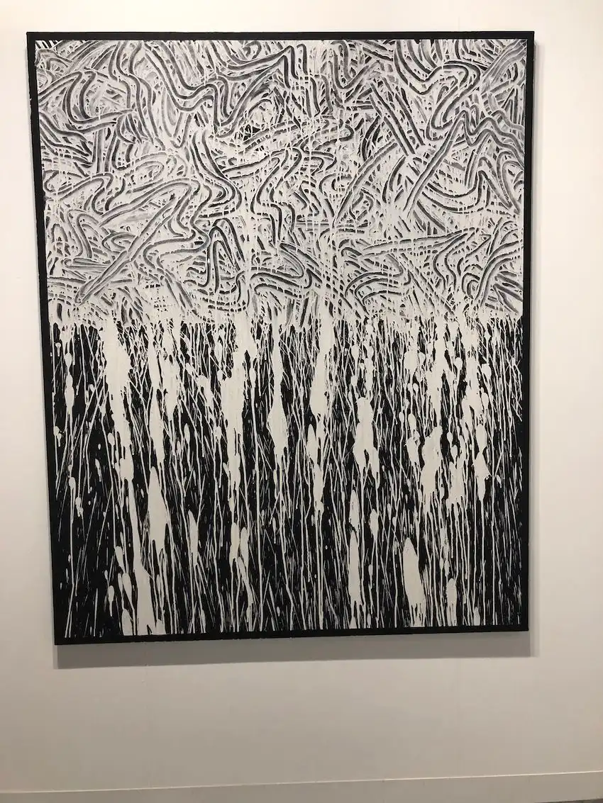 Art on a flat canvas can still add texture.