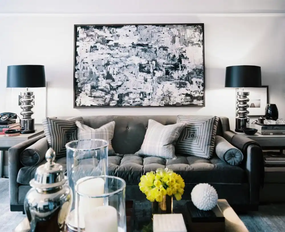 Black and white interior design