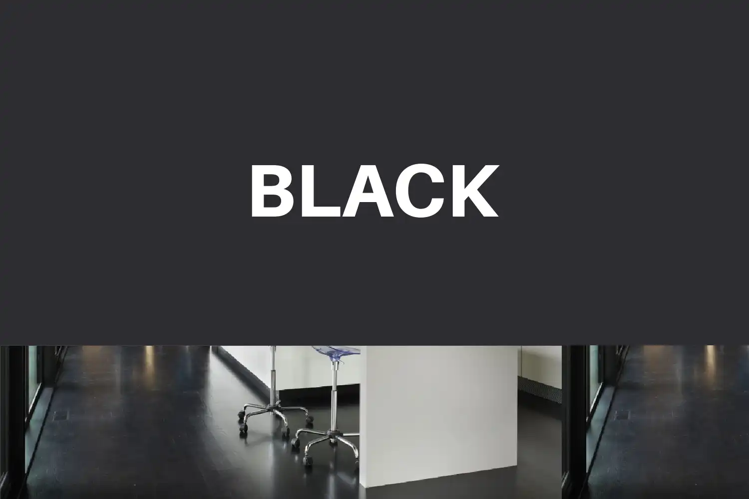 Black hardwood floor