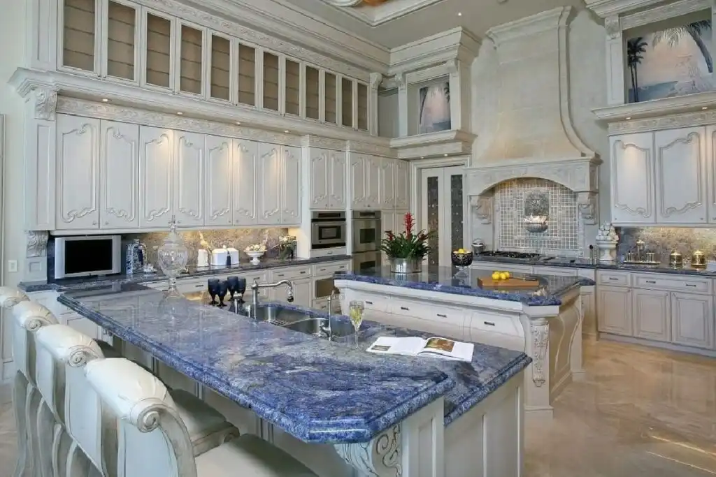 Blue bahia countertop