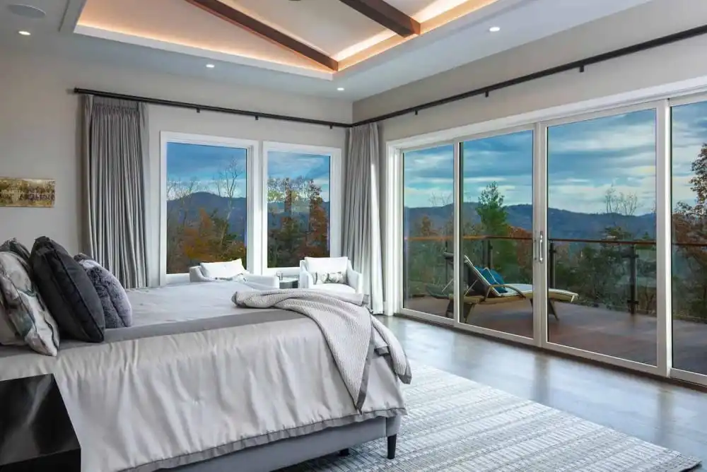 Blue Ridge Mountains Residence by Retro Fit Design in collaboration with Living Stone Design another bedroom