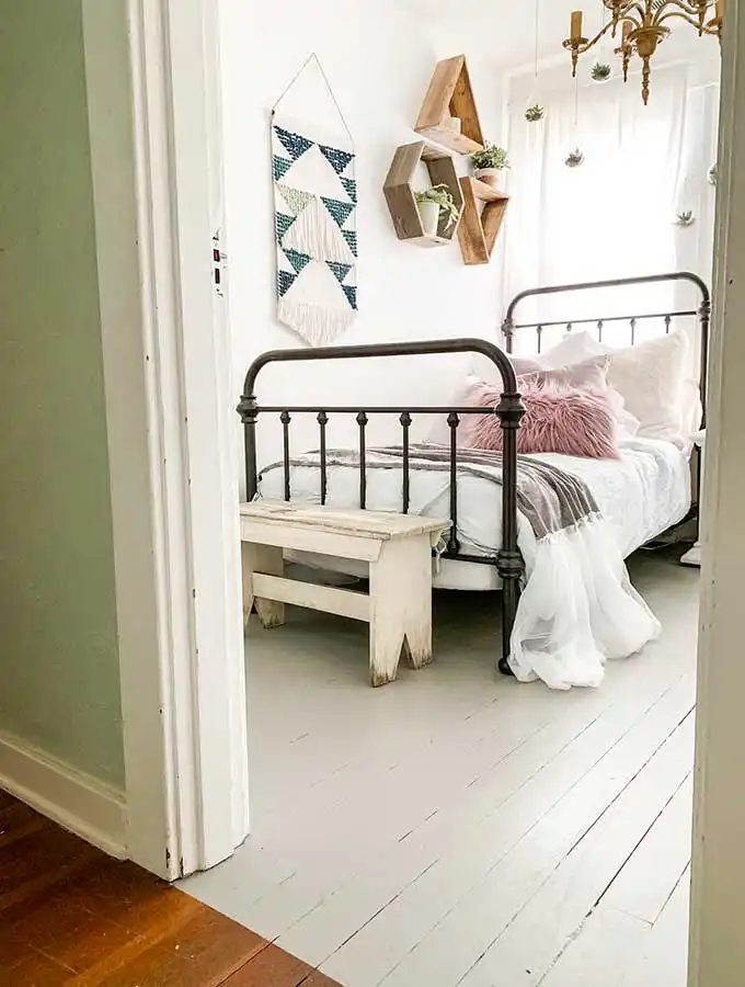 Bohemian White Wood Floor