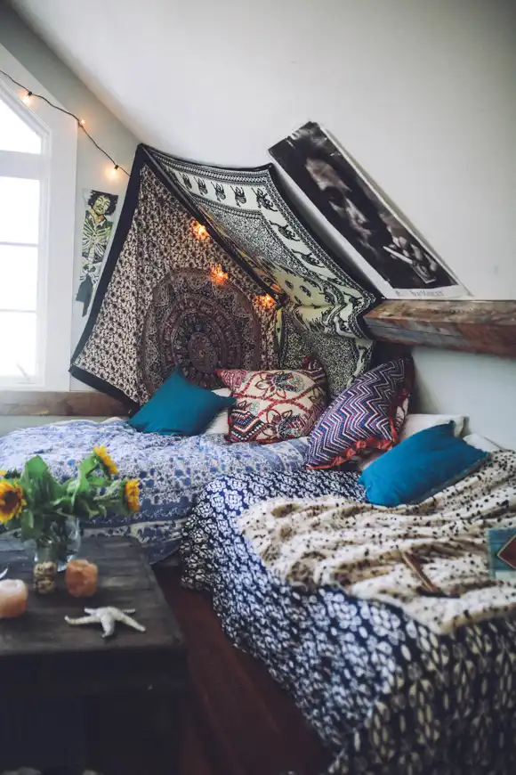 Boho bedroom nook
