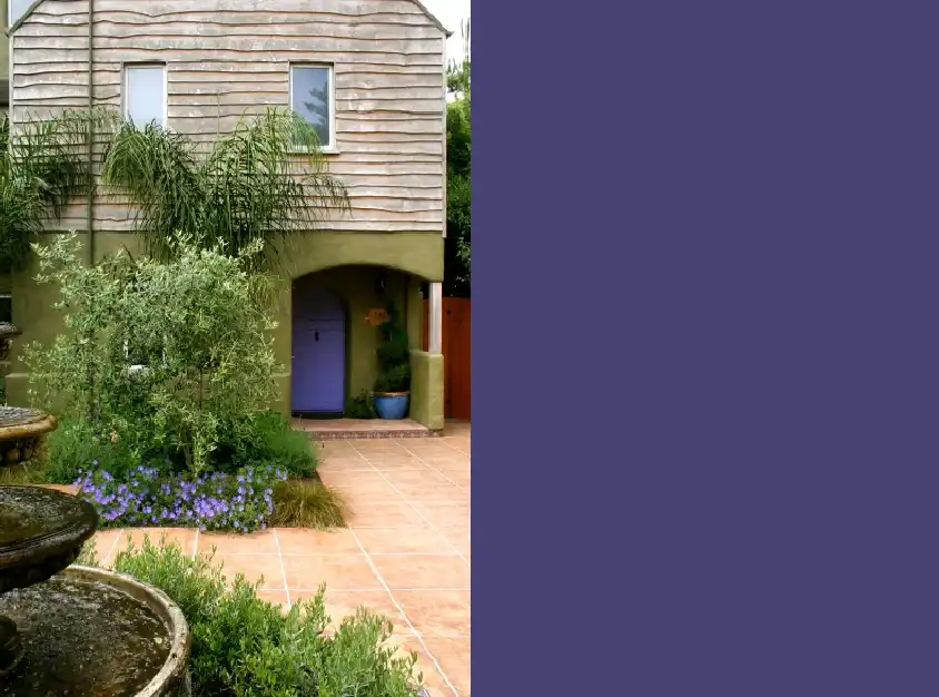 Bold Purple Front Door