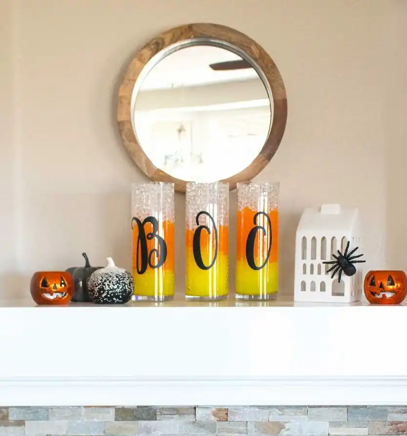 Boo Bead Fall Party Decor Vases