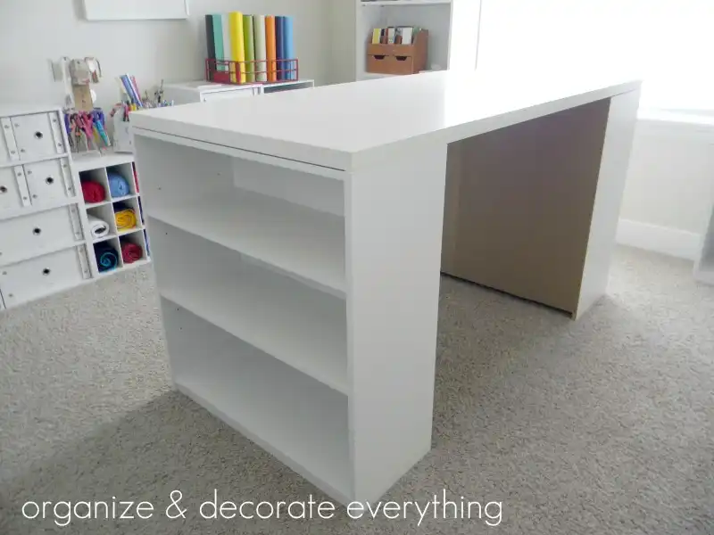 Bookcase craft table