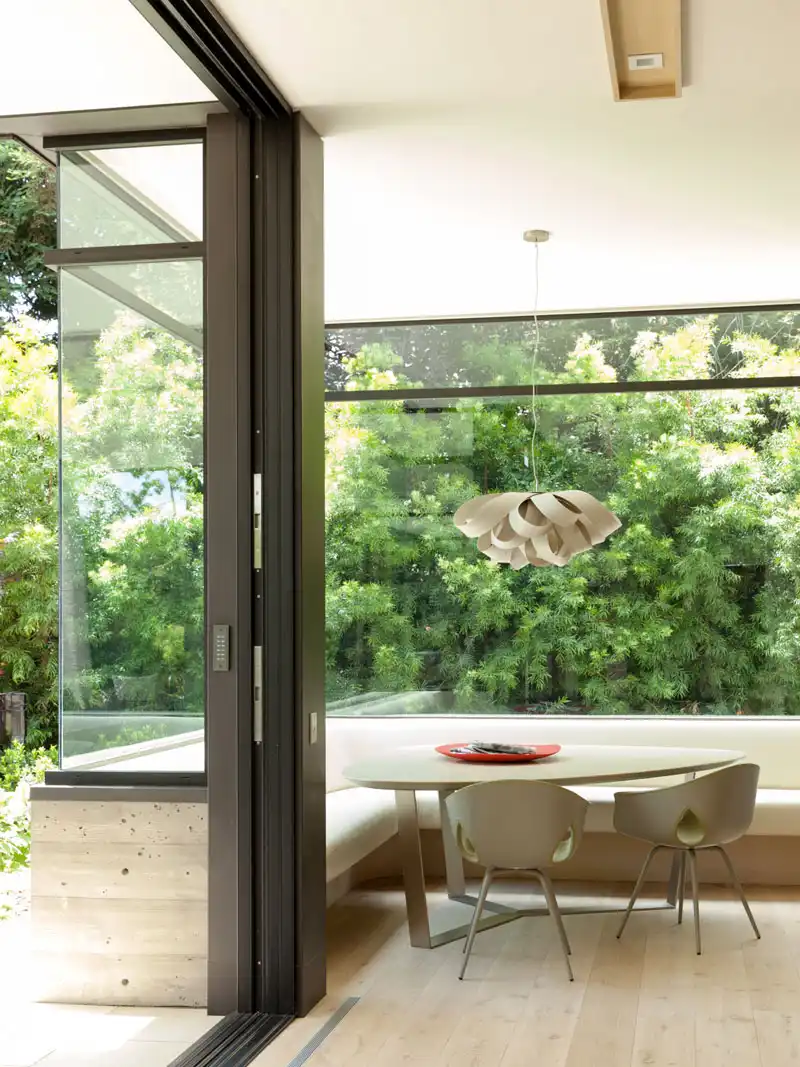 Breakfast nook in the kitchen with natural light