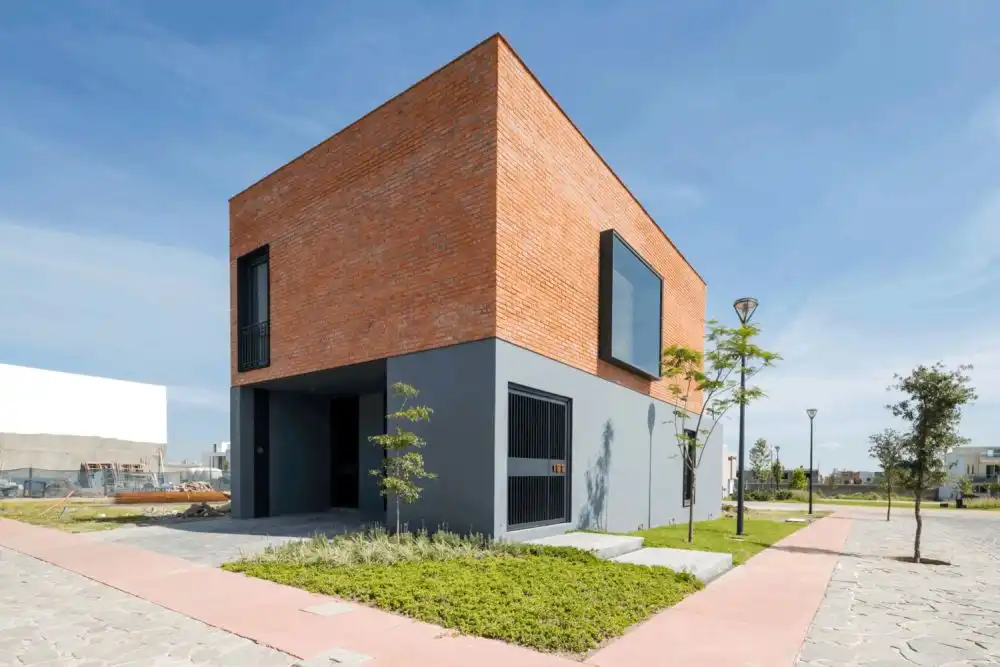 Brick house in Mexico