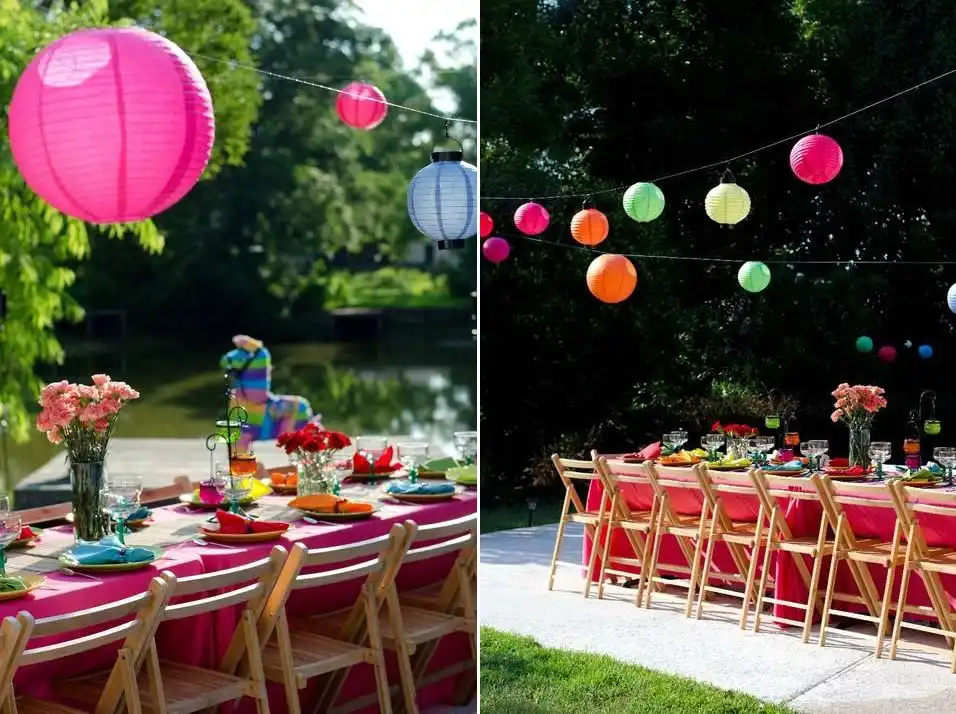 Bright and festive party theme