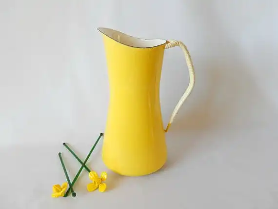 Bright yellow pitcher