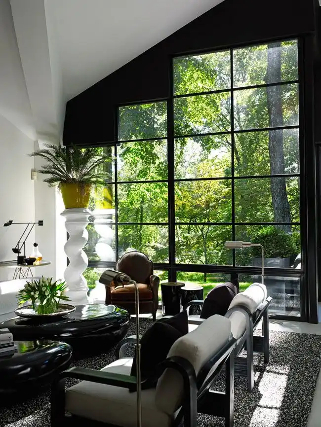 Bring nature through large windows in