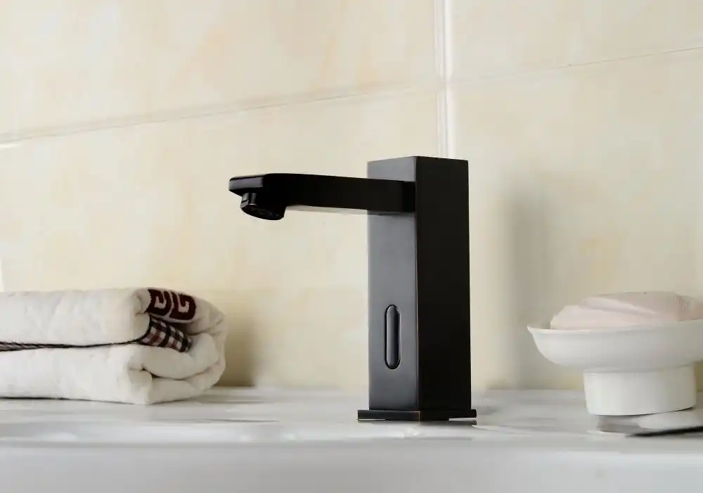 Touchless technology is making its way into the bathroom as well as the kitchen.