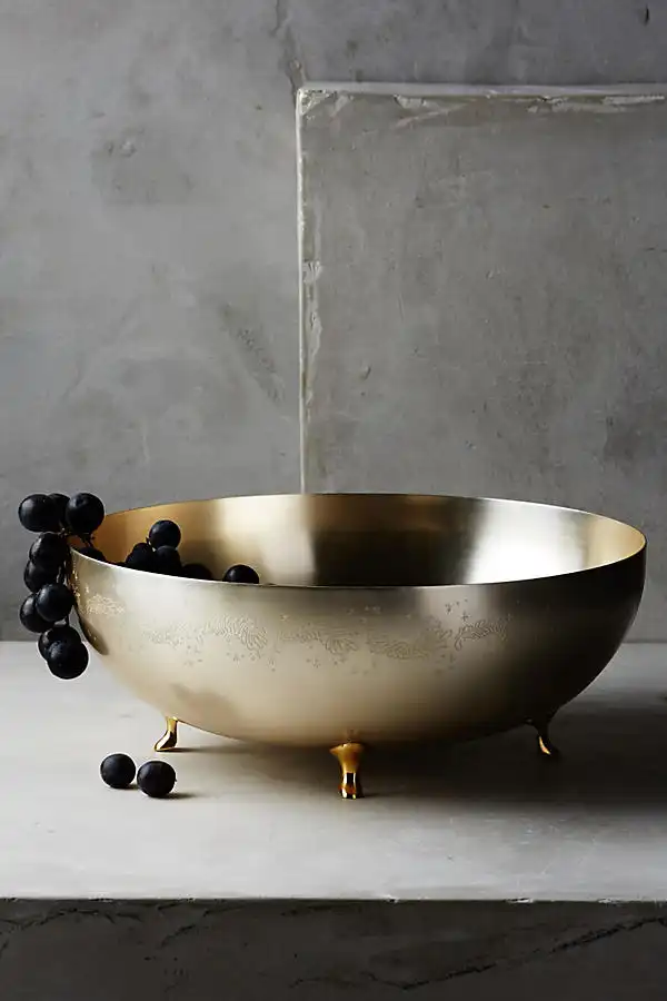 Bronze footed bowl