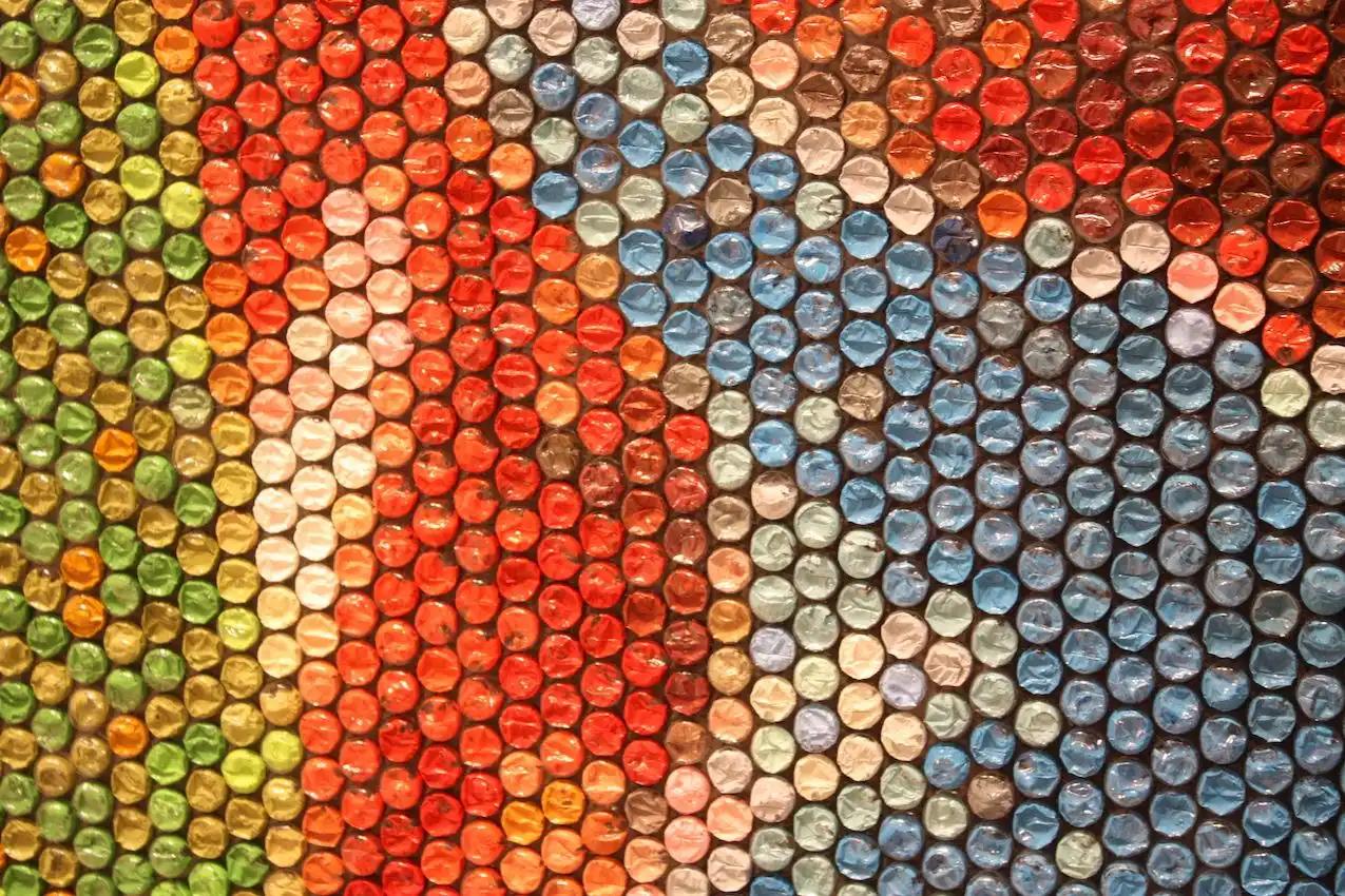 Here's a closer look at the individual bubbles with the paint inside.