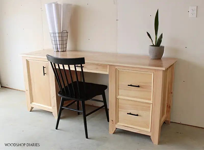Build a Computer Desk with Drawers