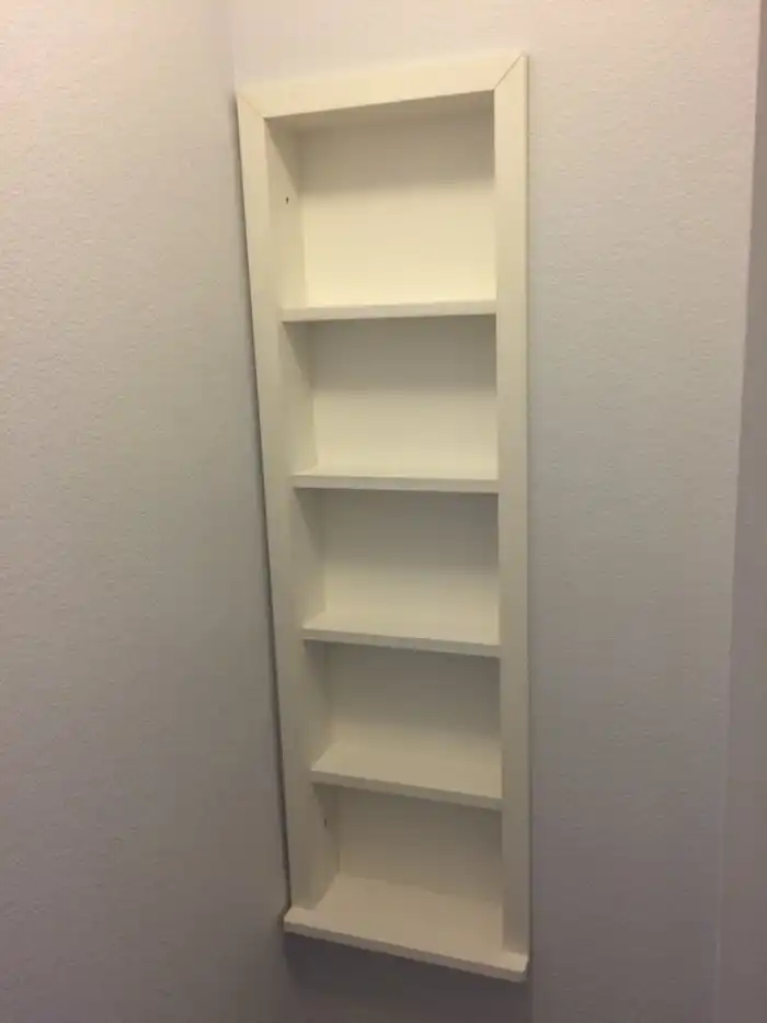Built in Shelves Between the Studs