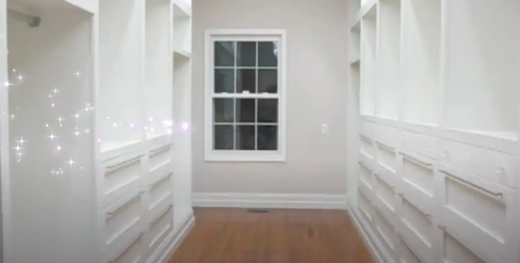 Built in walk in closet