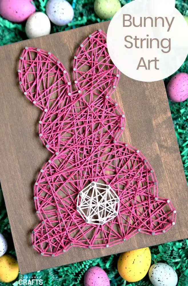 Bunny string art DIY