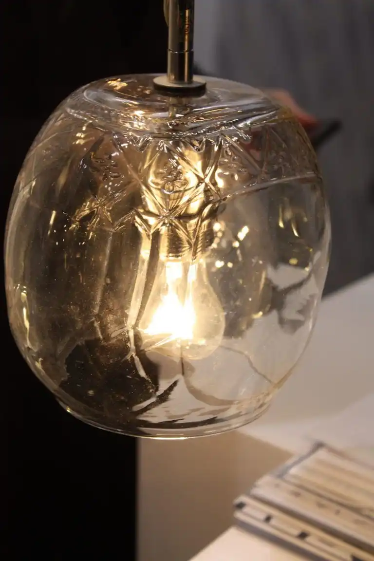 These glass shades are a fantastic example of how to recycle of a discarded item into a stylish new decor piece.
