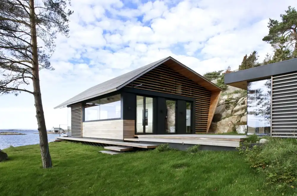 Cabin Østfold Norway by LundSlaatto Architects back