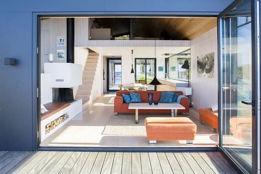 Cabin Østfold Norway by LundSlaatto Architects living interiot