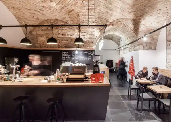 Cafe in Budapest by Spora Architects