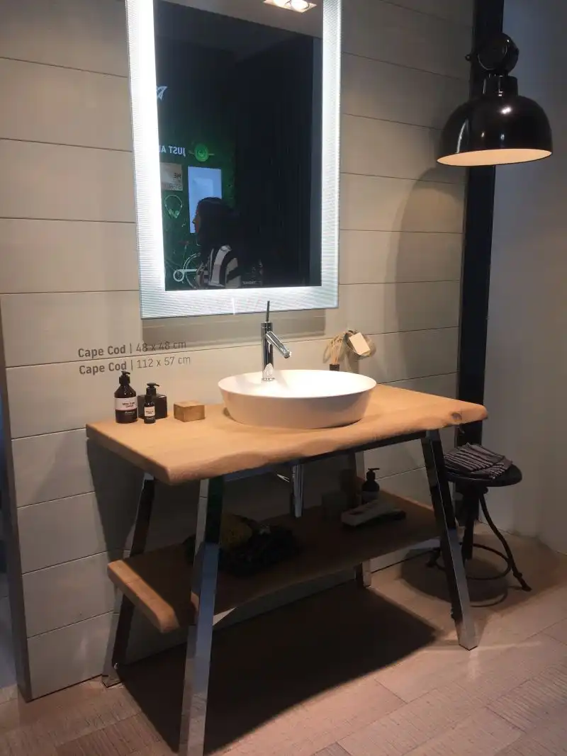 Cape Code Bathroom Collection and Open Shelf under Countertop