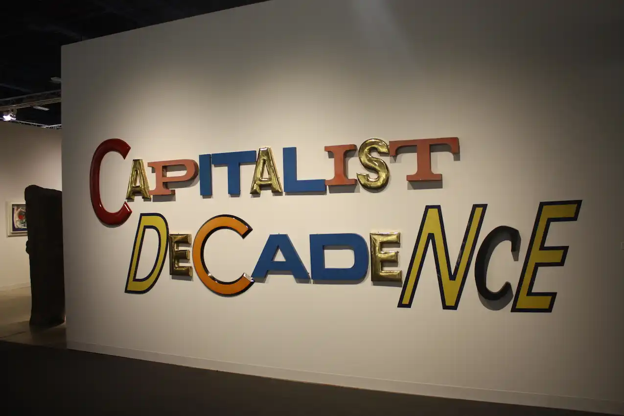 Pierson creates word-sculptures and installations.