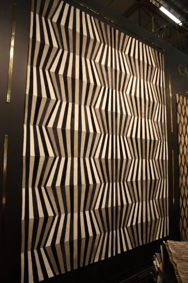 Catelluxe leather rug Architectural Digest Design Show in New York City
