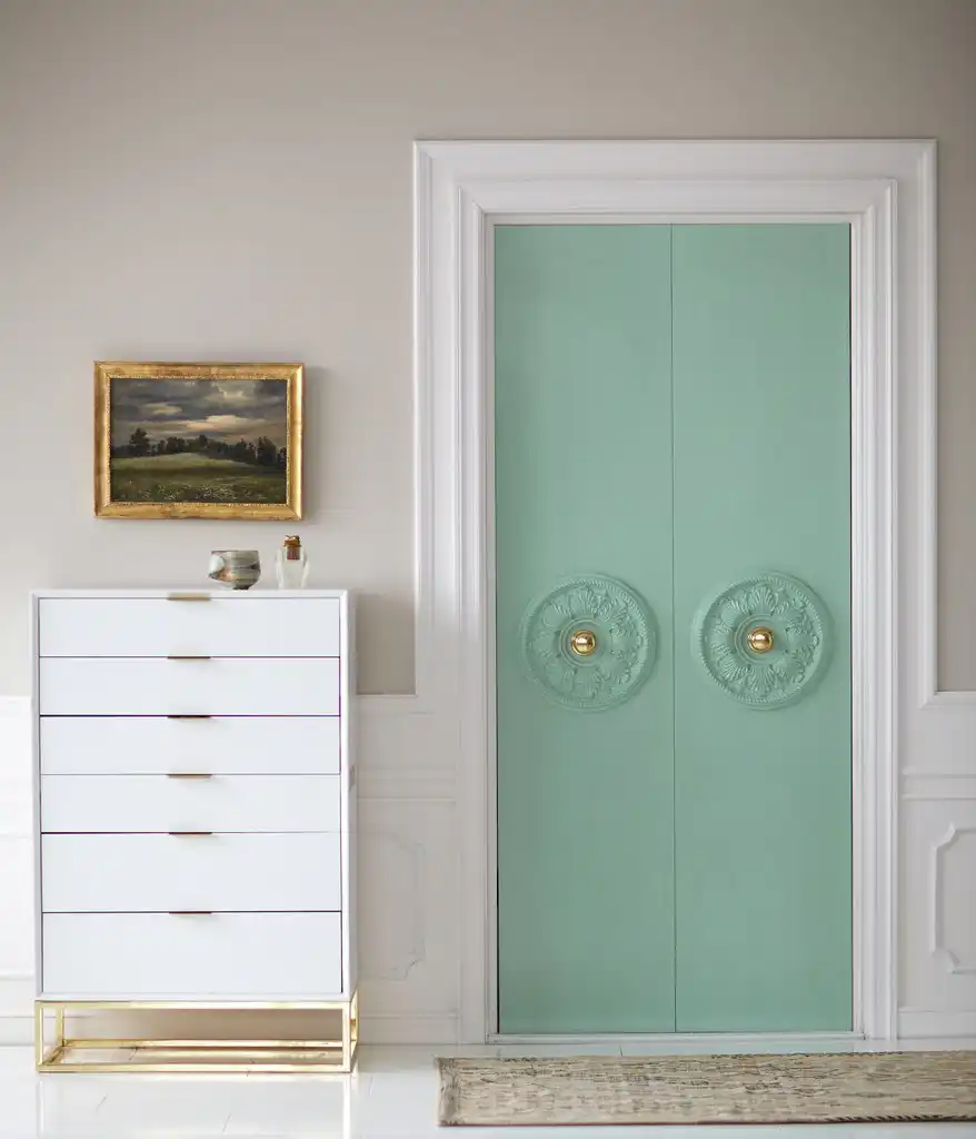 Ceiling medallions on doors