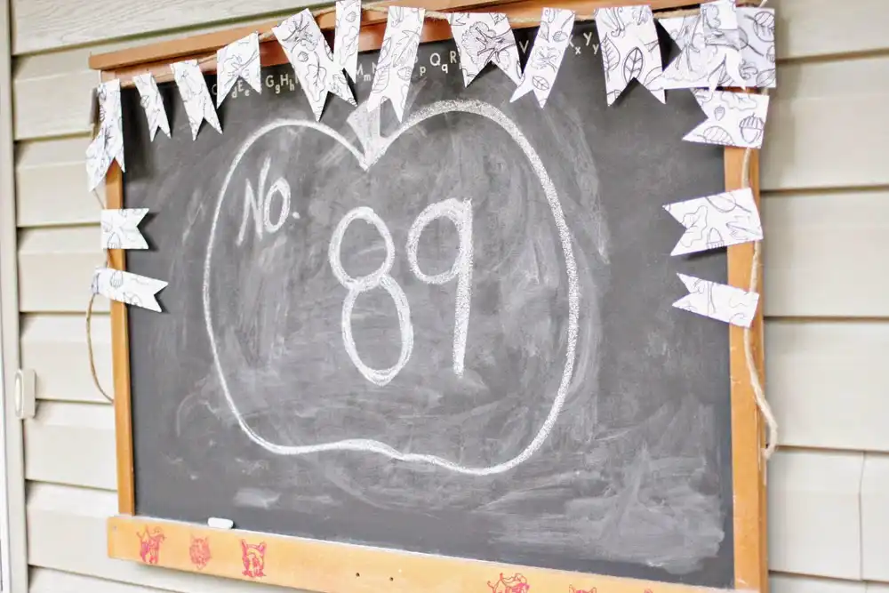 Chalkboard house number