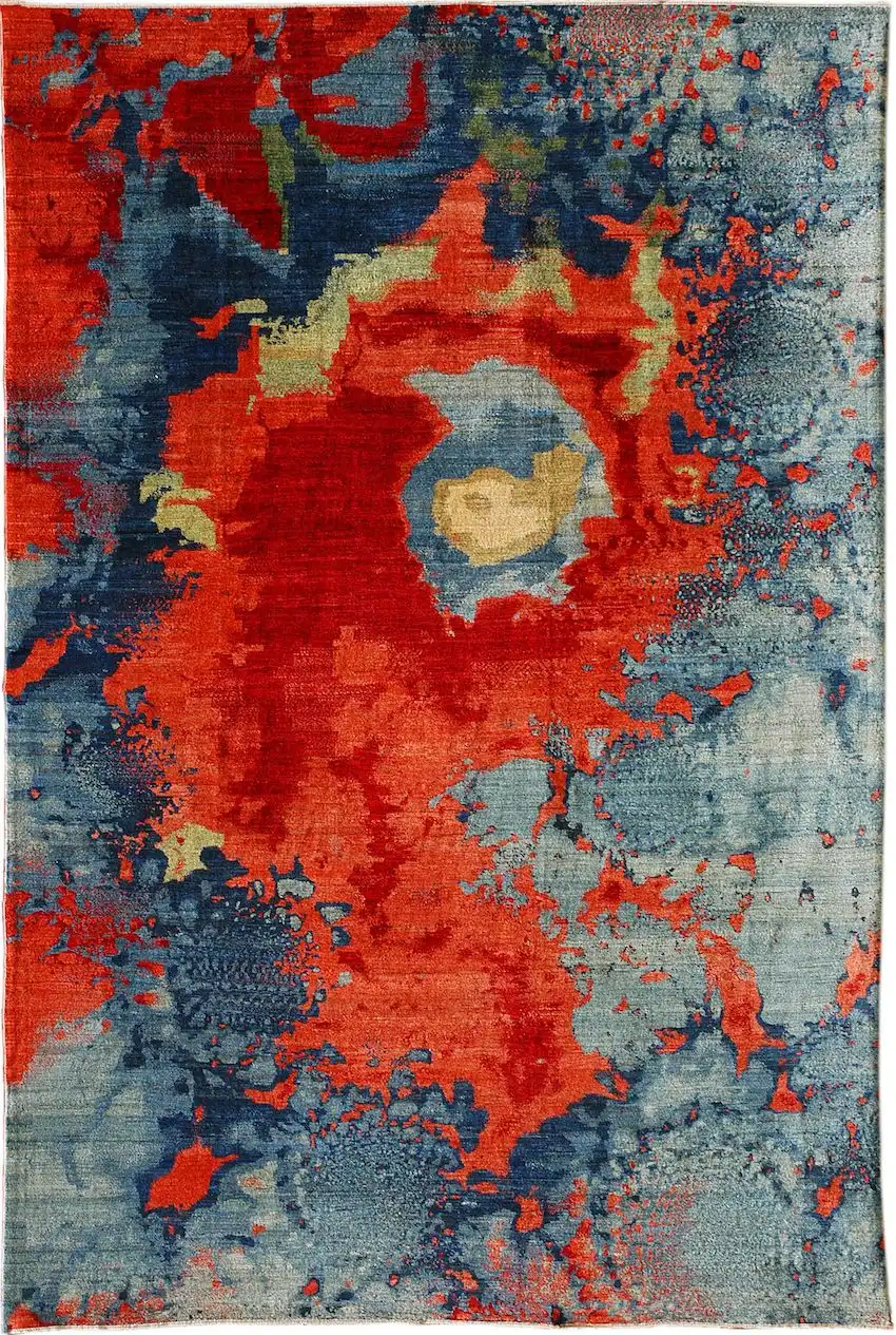 A colorful rug adds a lot of pizzazz.