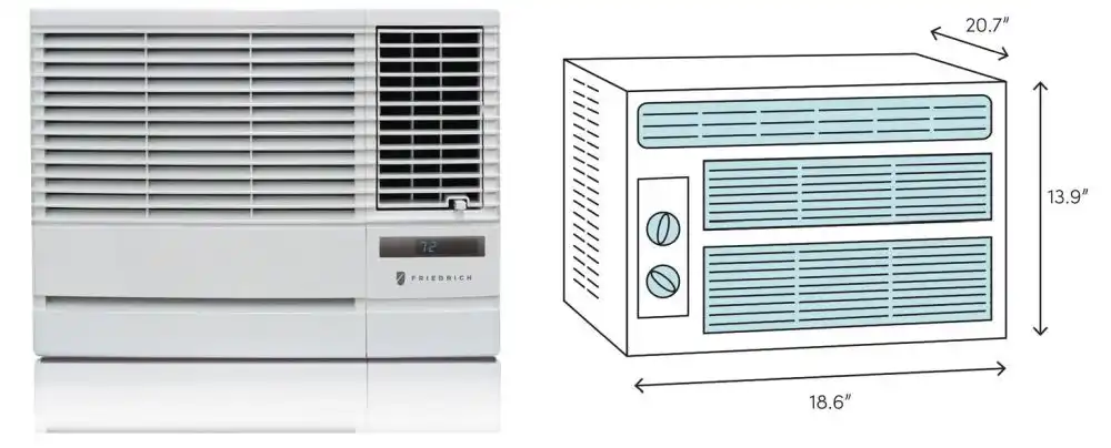 Chill 12000 BTU Energy Star Window Air Conditioner with Heater and Remote