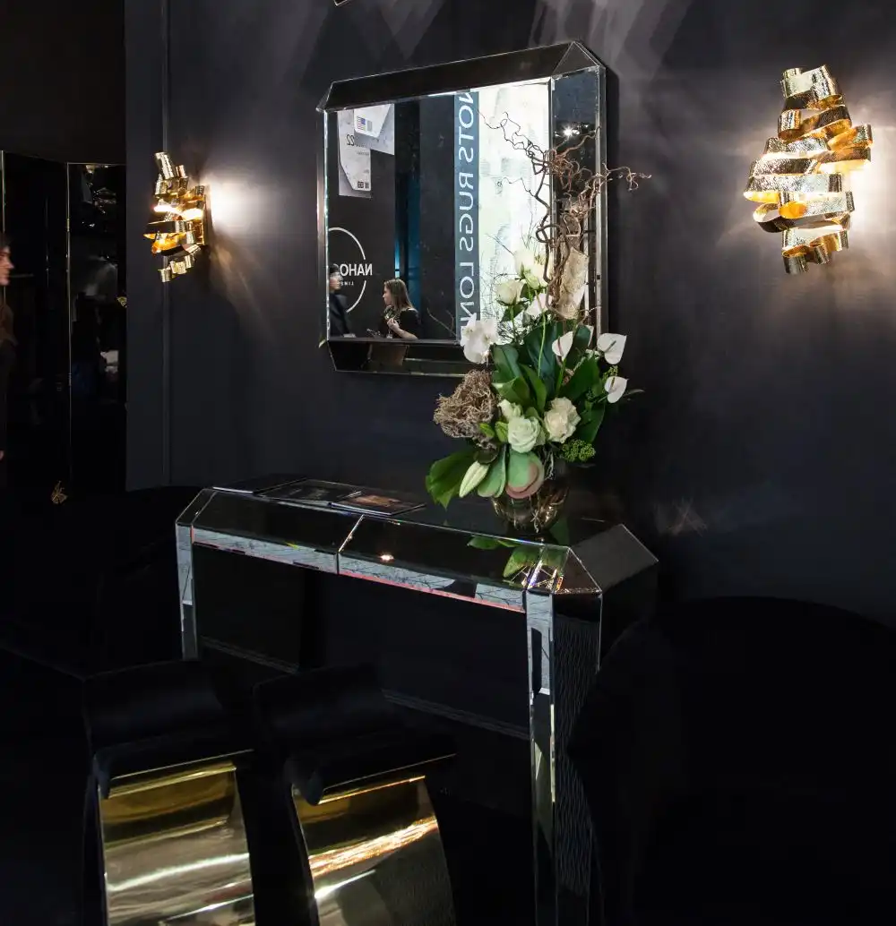 Chloe Gold Wall Lamp from bykoket