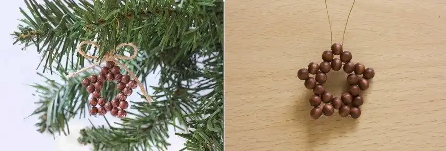 Christmas Beaded Star Decorations