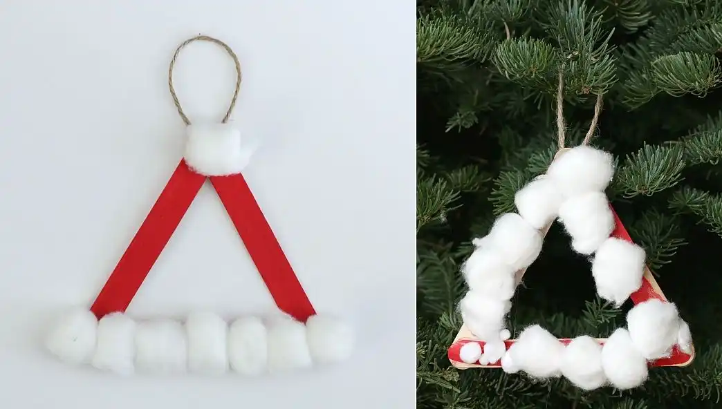 Christmas Ornament Using Craft Sticks
