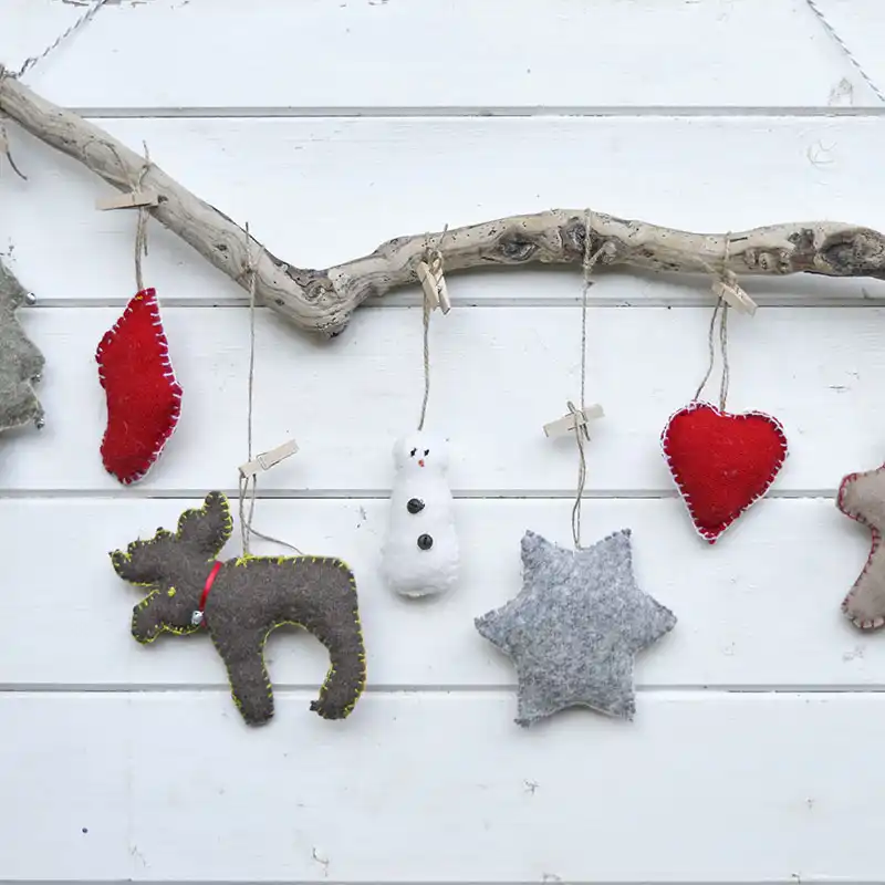 Christmas Ornaments upcycled