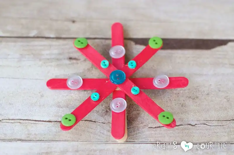 Christmas snowflakes craft