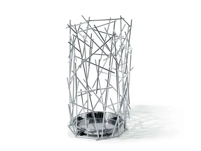 Chrome plated steel umbrella stand