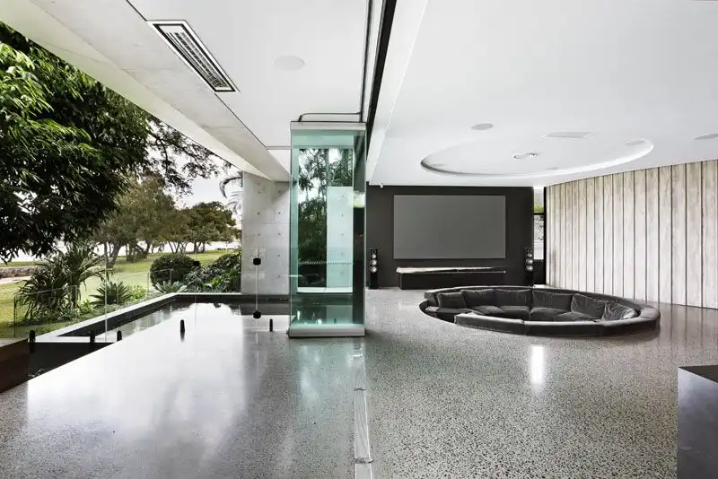 Include a sunken lounge in the living room