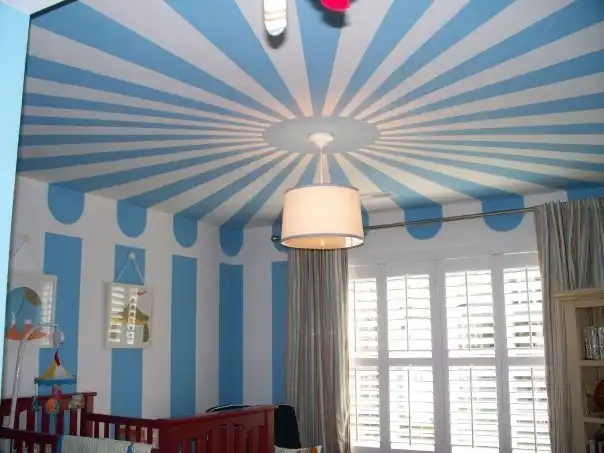 Circus Tent Painted Nursery sun Burst