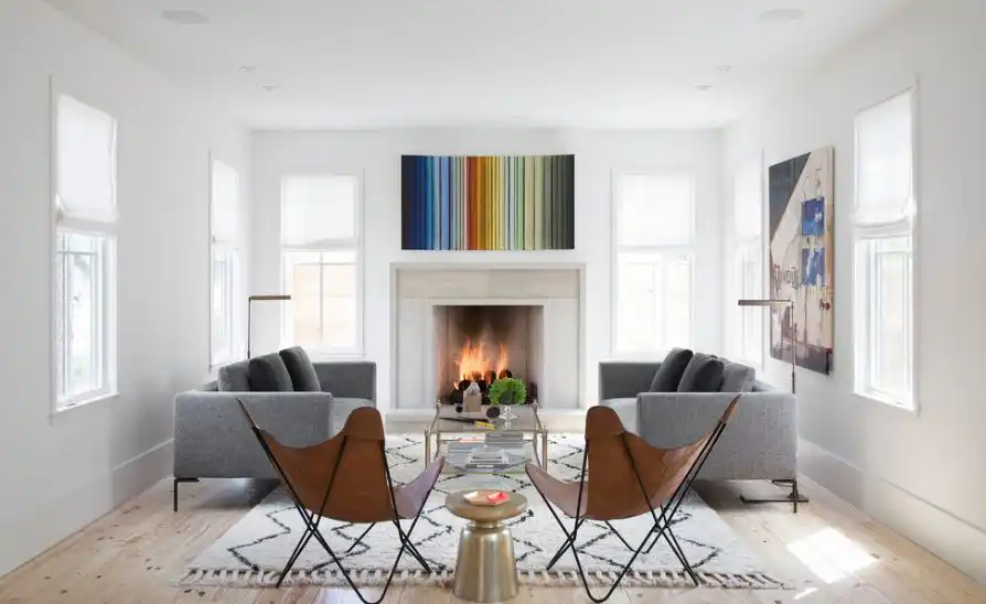 Clean living room design