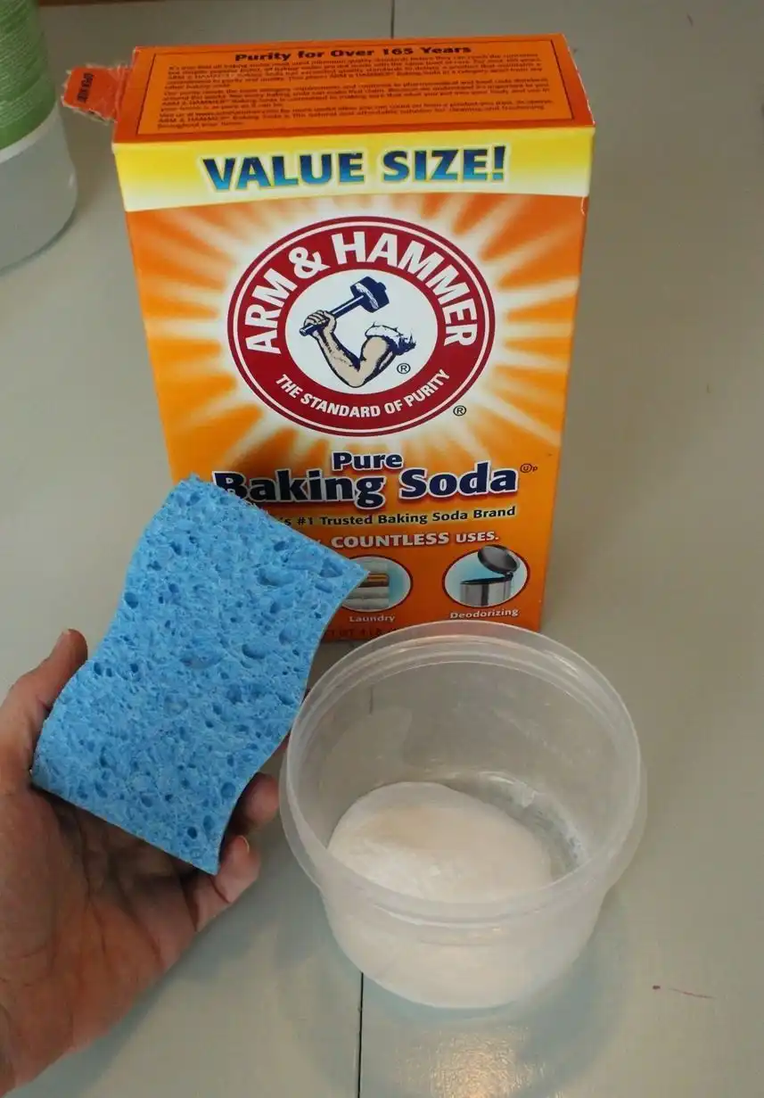 grout cleaning with baking soda