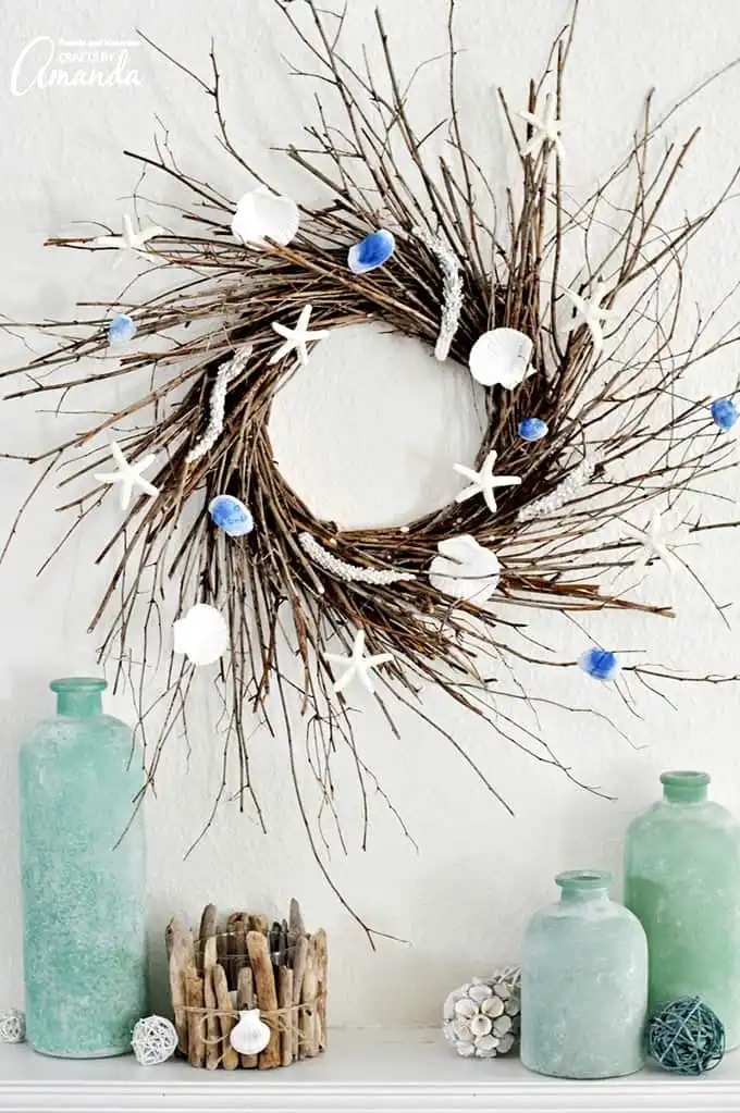 Coastal Stick Wreath