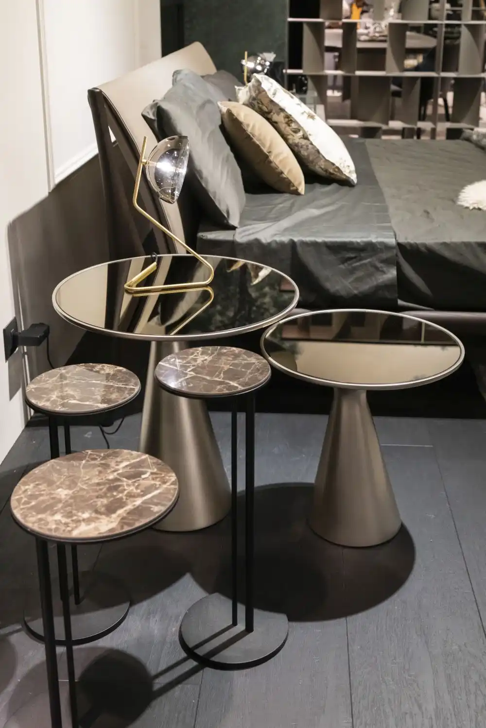 Coffee side table collection for bed