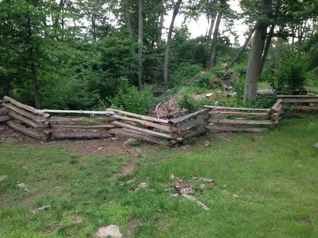Colonial Style Split Rail Fence